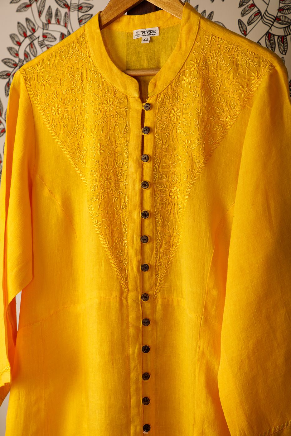 LR | WU | POS | Yellow Achkan Kurta_7819